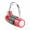red, variant on Qiilu 4 Dial Digit Code Combination Padlock Travel Suitcase Gym Locker Security Password Lock, Code Lock,Password Lock
