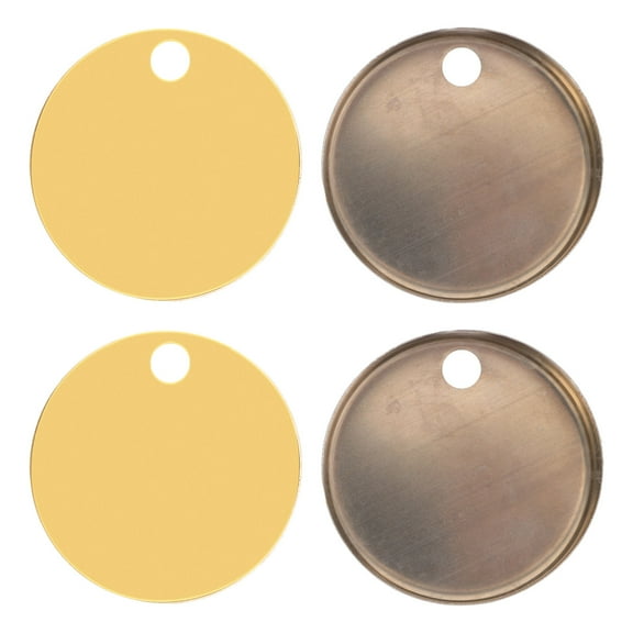 VORCOOL 4Pcs Universal Toilet Bolt Covers Decorative Golden Bathroom Accessories