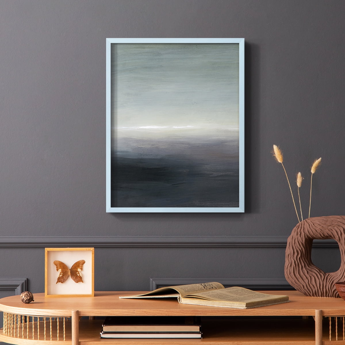 Windy Moor I Framed Print - Solid Wood in Single Picture Frame Solid Wood 2 Framed Print