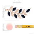 thumbnail image 3 of ANGARA Natural 1.2 Ct Marquise Sapphire Olive Branch Pendant in 14K Rose Gold for Women (Size-5x2.5mm) | September Birthstone, Anniversary, Jewelry Gift for Women | Natural Blue Sapphire Necklace, 3 of 8