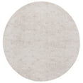 thumbnail image 2 of SAFAVIEH Bayside Hubert Texture Polyester Area Rug, Ivory/Light Brown, 6'7" x 6'7" Round, 2 of 11