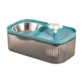thumbnail image 1 of Cat and Dog Water Dispenser Food Bowl Two-In-One Automatic Circulation Smart, 1 of 8