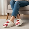 thumbnail image 7 of Ecetana Christmas House Slippers for Women Men Holiday Indoor Bedroom Warm Cozy Fluffy Slippers, 7 of 7