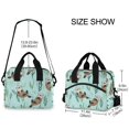 thumbnail image 2 of FORMRS Reusable Lunch Bag for Work School Leakproof Insulated Cooler with Adjustable Shoulder Strap, Green Otters Pattern, 2 of 6