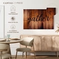 thumbnail image 5 of Elephant Stock Gather Typography Ii Wall Art - Horizontal Canvas Wall Art - Living Room Wall Decor - Wall Signs Canvas - Brown And Black Decor - 12" x 8", 5 of 8
