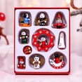 thumbnail image 4 of 2 juegos de miniaturas de tren colgante de Navidad Mini adornos navideños Tren de madera de Navidad Juguete de madera Adorno de tren de Navidad Sala de escritorio, 4 of 5