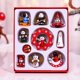 thumbnail image 4 of 2 juegos de pequeños colgantes de Navidad Mini trenes navideños para debajo del árbol de Navidad Figuras de madera Decoración navideña de madera Decoración de madera, 4 of 5