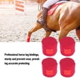 thumbnail image 4 of Conjunto De Envolturas De Caballos De 4 Vendas De Piernas De Poliéster De 3.9 Pulgadas De Ancho 118 Pulgadas De Largo Para Soporte De Carreras De Entrenamiento Ecuestre, 4 of 7