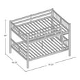 thumbnail image 5 of Furniture of America Edith Wood Twin over Twin Bunk Bed in Dark Walnut, 5 of 5
