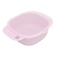 thumbnail image 1 of Tazón para bebé, flexible, resistente a caídas, seguro, 400 ml, gran capacidad, tazón de alimentación para bebés con tapa, color rosa, 1 of 5