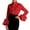 A-Red178, variant on Womens Blouse Plain Ruffled Flare Cuffs Sleeve Lapel Collar Shirts Valentine'S Day Spring Formal Work Daily Tops