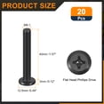thumbnail image 2 of 20Pack M6-1.0 x 40mm Flat Round Head Machine Screws, Phillips Drive Fastener, 2 of 7