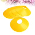 thumbnail image 2 of KAKOWELY 10 unidades de plato para entrenamiento de fútbol, cono, marcador de obstáculos, bandeja, disco de entrenamiento de fútbol, boca redonda normal (amarillo), 2 of 5