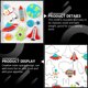 thumbnail image 4 of 9 PCS Espacio exterior Molde para hornear molde de galletas Biscuit creativo Molde inoxidable, 4 of 6