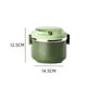 thumbnail image 4 of Fiambrera de acero inoxidable apilable con tarros extraíbles para guardar alimentos, ideal para acampar. Verde de una sola capa, 4 of 8