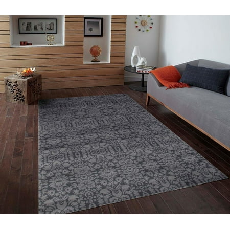 Persian Rugs 1404 Gray Modern Contemporary Area Rug 5x7 Persian Rugs 1404 Gray Modern