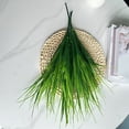 thumbnail image 5 of Artificial Plants Outdoors Fake Wheat Grass Faux Greenery Stems Plastic Shrubs waterproof for Patio Garden Porch Window Box Spring Home Decor(Green), 5 of 6