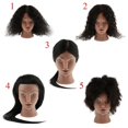 thumbnail image 3 of 2 Pieces Cosmetology Silicone Human Hair Practice Training Mannequin Head, 3 of 4
