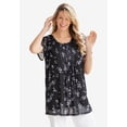 thumbnail image 6 of Woman Within Plus Size Miracle Mesh Overlay Tunic, 6 of 6