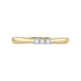 thumbnail image 2 of Diamond Princess 10kt Yellow Gold Round Diamond 3-stone Bridal Wedding Engagement Ring 1/20 Cttw, 2 of 4
