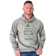 thumbnail image 5 of Funny St Pattys Keep Calm I'm Irish Hoodie Sweatshirt Women Men Brisco Brands S, 5 of 6