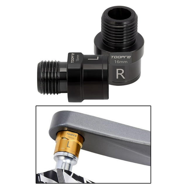 Extensores de pedal de bicicleta DYNWAVEMX 9/16' 1 par de acero Negro 16mm