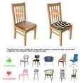 thumbnail image 5 of Zebra Pattern Seat Covers for Dining Room Chairs Set Of 4,Stretch Printed Washable Chair Seat Cover with Elastic Ties and Button,Removable Waterproof Couch Cushion Covers, 5 of 6