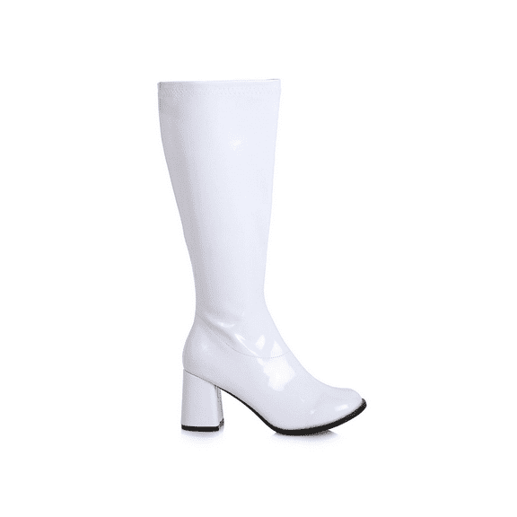 Women's 3 inch Wide Width GoGo Boot White / Size 12