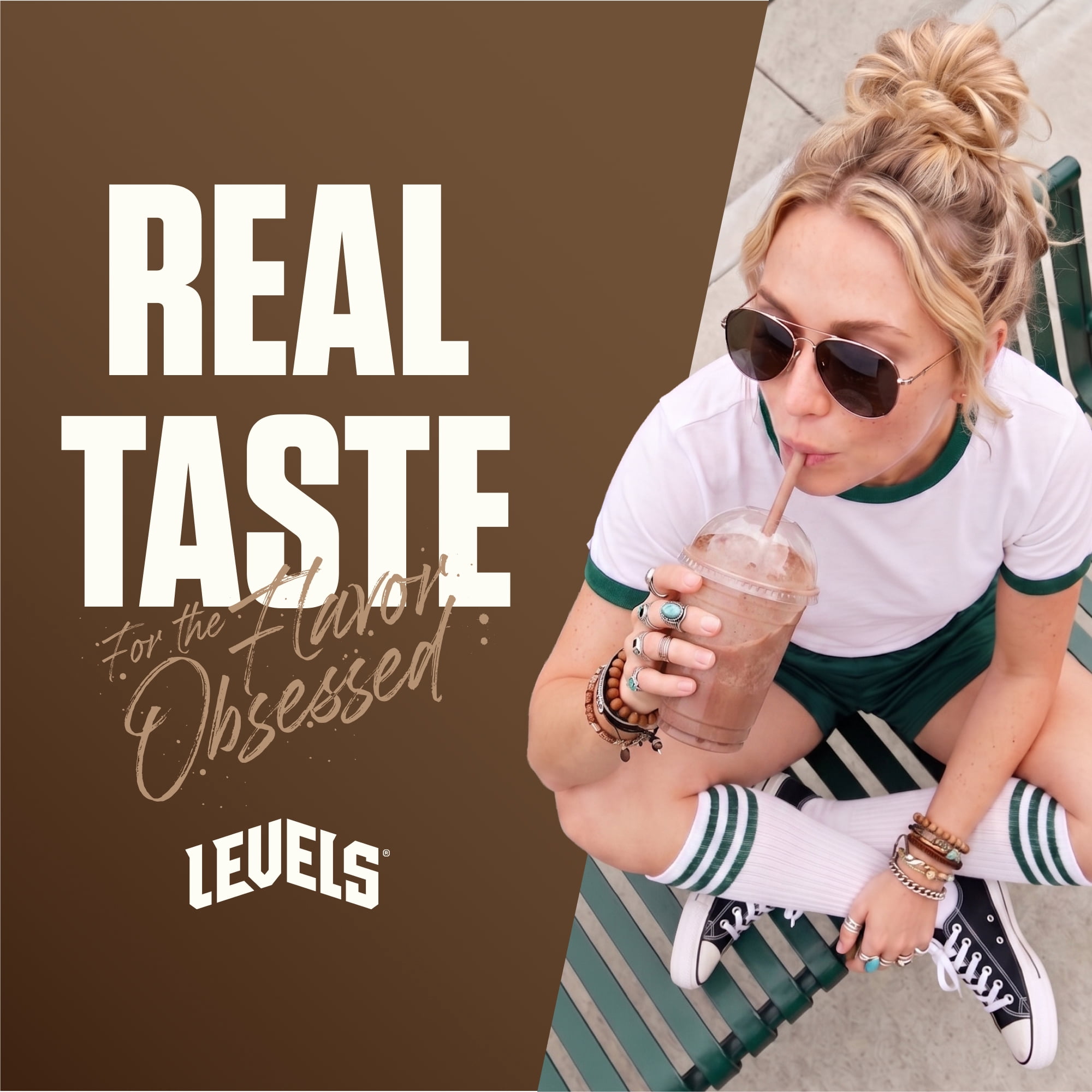 Levels Grass Fed Whey Protein Powder, No Artificials, 24G of Protein, Double Chocolate, 1.48LB