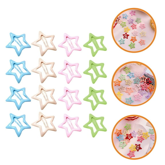 LOLIPPYY Cute Barrettes Star Hairpins Metal 30 Pcs for Girls Present Choice