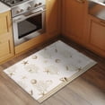 thumbnail image 5 of Coastal Beige Coral Bathroom Rug Washable 2x3 Entryway Rug Non Slip Summer Ocean Starfish Conch Nautical Front Door Mat Low Pile Indoor Doormat Throw Floor Carpet for Kitchen Bedroom Entrance, 5 of 8