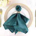 thumbnail image 2 of Balsa Circle 5 Pieces 20" Peacock Teal Satin Napkins Wedding Party, 2 of 8