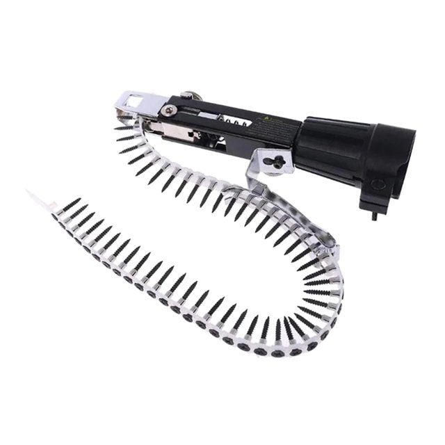 Clavo de cadena ajustable de mano, clavo automático, herramienta de fijación de taladro adaptador de de clavos, para trabajar la kusrkot Adaptador de clavo de cadena de tornillo