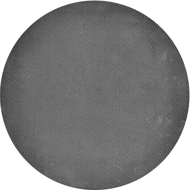 Ahgly Company Tapis de Zone Rond Gris Transitionnel pour Intérieur Lavable à la Machine, 5 Pieds Rond