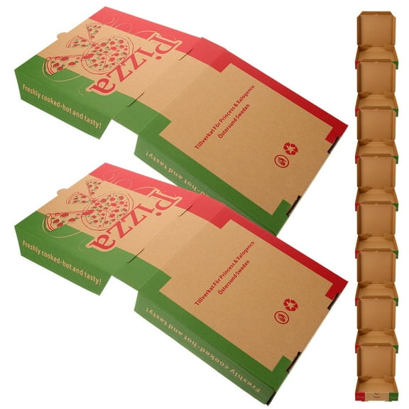 HAMPPLIES thicken pizza wrapping box Paper Business Owners Individual Use 10pcs