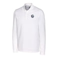 thumbnail image 2 of Men's Cutter & Buck White Penn State Nittany Lions Vault Advantage Tri-Blend Pique Big & Tall Long Sleeve Polo, 2 of 3