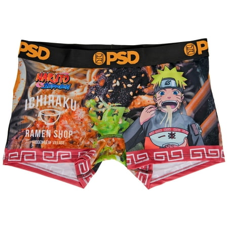 Naruto Ichiraku Ramen Microfiber Blend Boy Shorts Underwear-XLarge 