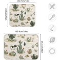 thumbnail image 3 of Cows Cactus Dish Drying Mat for Kitchen Counter Kitchen Drying Mat Dish Rack Mat Dish Drainer Pad Microfiber Absorbent Washable Drying Pad for Countertop 16 x 18, 3 of 6