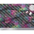 thumbnail image 2 of Soimoi Cotton Duck Fabric Star & Diagonal Stripe Print Fabric by the Yard 42 Inch Wide, 2 of 3