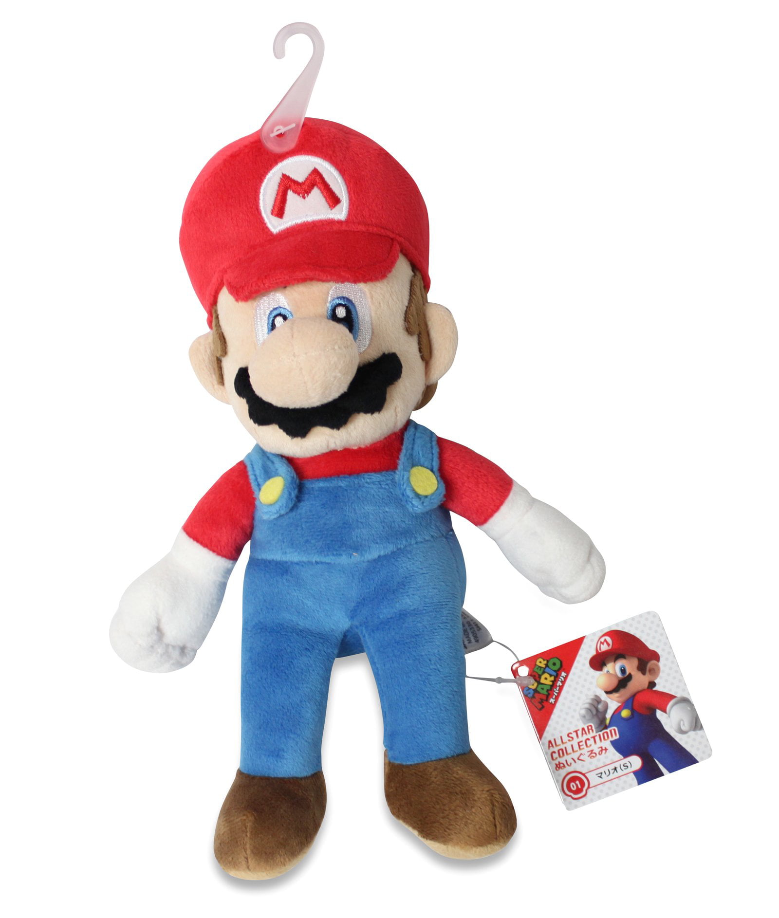 New Sanei Super Mario All Star Collection AC01 Stuffed Plush Doll 9.5" Mario! 