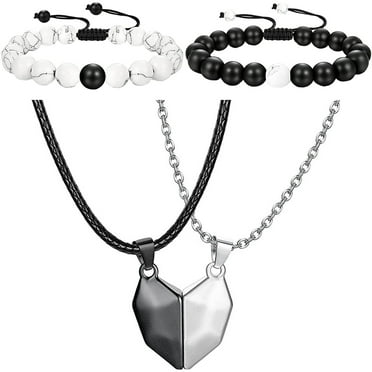 Necklace Bracelet The Gift Necklaces for Couples Couple Pendants Paired Pendants Matching Necklace for Couples Lovers