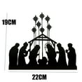 thumbnail image 3 of Mbvtdt Nativity Scene for Christmas,Metal Outdoor Nativity Silhouette Yard Sign Christmas Garden Decor with LED,Black Silhouette Nativity Scene for Yard Stake,Christmas Indoor Decor(7 * 9 in), 3 of 5