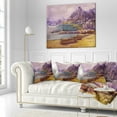 thumbnail image 3 of Designart Purple Hills - Landscape Printed Throw Pillow - 18x18, 3 of 5