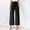 hwj# Black14, variant on Huowey Capri Pants For Women Wide Leg Casual Pants Summer Loose High Waist Cropped Trousers Baggy Boho Flowy Comfortable Breathable Relaxed Palazzo Yoga Trousers ,Black,L