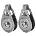 thumbnail image 2 of 2pcs Sailing Pulley Stainless Steel Visual Anchor Fishing Pulley with Bearing for Kayak Canoe Boat, 2 of 5