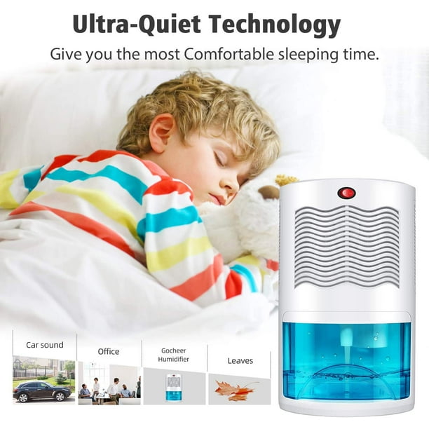 Déshumidificateurs pour la maison – 1000 ml Purificateur d'air  déshumidificateur pour chambre à coucher, salle de bain, petit électrique  portable pour