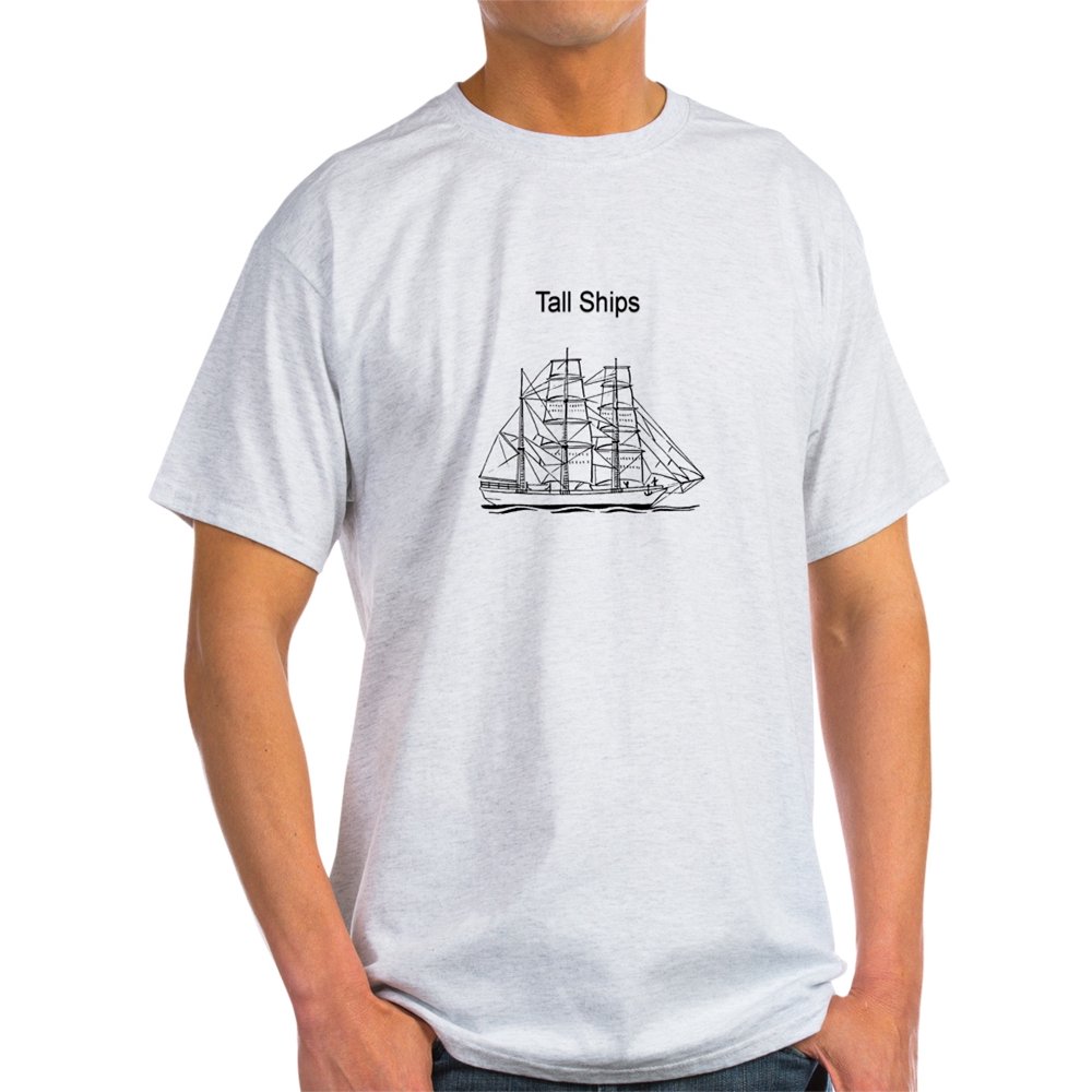 CafePress - CafePress - Tall Ships Logo - Light T-Shirt - CP - Walmart ...