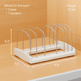 thumbnail image 7 of YouCopia StoreMore Adjustable Bakeware Rack, Baking Pan & Tray Organizer, White, 7 of 7
