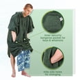 thumbnail image 2 of Catalonia Surf Swimming Poncho Changing Towel Robe,Quick Dry Microfiber Changing Robe with Opening Front Pocket and Hood for Outdoor Indoor Unisex, 2 of 7