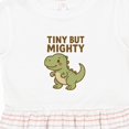 thumbnail image 4 of Inktastic Tiny but Mighty Dinosaur Cartoon Design Girls Toddler Dress, 4 of 5